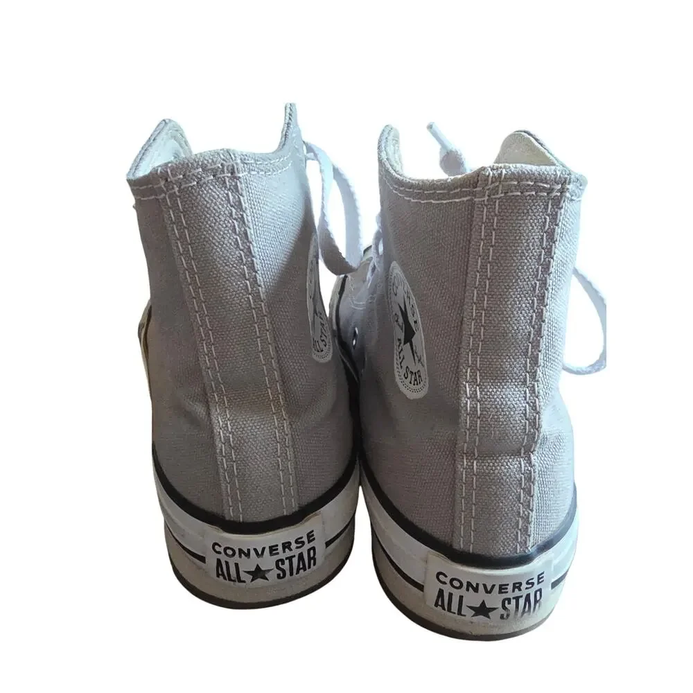Converse Grey High Top Sneakers Youth Size 1.5 Unisex — Gently Used
